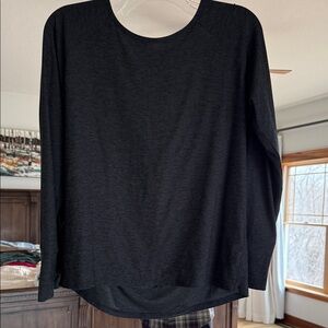 Dark green Long Sleeve Crewneck Top